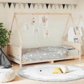 Kids Bed Frame 90x190 cm Solid Wood Pine - Giant Lobelia