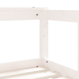 Kids Bed Frame with Drawers White 70x140 cm Solid Wood Pine - Giant Lobelia