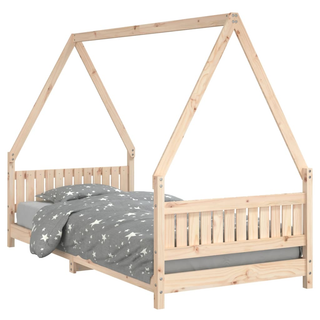 Kids Bed Frame 90x200 cm Solid Wood Pine - Giant Lobelia