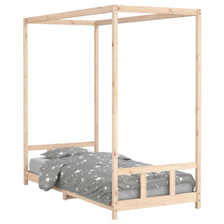 Kids Bed Frame 90x200 cm Solid Wood Pine - Giant Lobelia