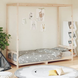 Kids Bed Frame 80x200 cm Solid Wood Pine - Giant Lobelia