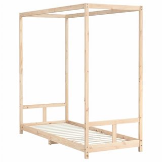 Kids Bed Frame 80x200 cm Solid Wood Pine - Giant Lobelia