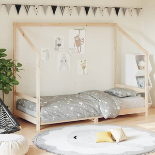 Kids Bed Frame 90x190 cm Solid Wood Pine - Giant Lobelia