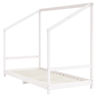 Kids Bed Frame White 90x190 cm Solid Wood Pine - Giant Lobelia