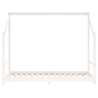 Kids Bed Frame White 90x190 cm Solid Wood Pine - Giant Lobelia