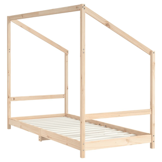 Kids Bed Frame 90x200 cm Solid Wood Pine - Giant Lobelia