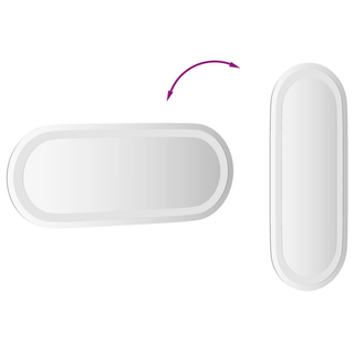 vidaXL LED Bathroom Mirror 50x20 cm Oval - Giant Lobelia