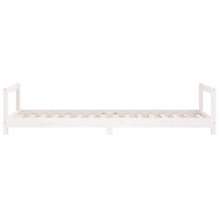 Kids Bed Frame White 80x200 cm Solid Wood Pine - Giant Lobelia