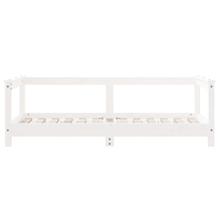 Kids Bed Frame White 70x140 cm Solid Wood Pine - Giant Lobelia