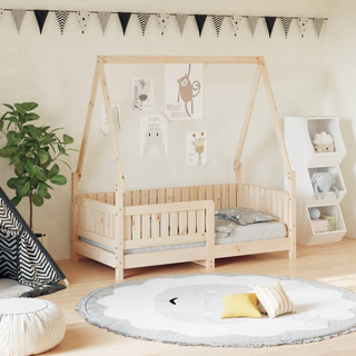 Kids Bed Frame 70x140 cm Solid Wood Pine - Giant Lobelia