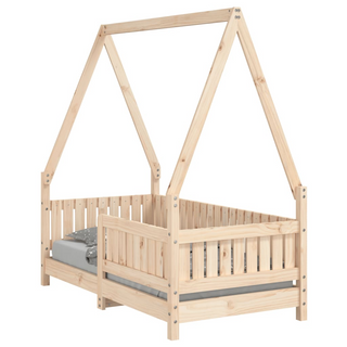 Kids Bed Frame 70x140 cm Solid Wood Pine - Giant Lobelia