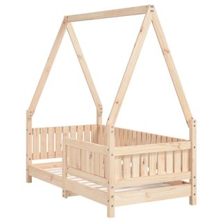 Kids Bed Frame 70x140 cm Solid Wood Pine - Giant Lobelia