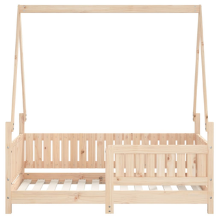 Kids Bed Frame 70x140 cm Solid Wood Pine - Giant Lobelia