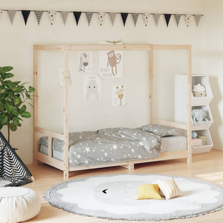 Kids Bed Frame 80x160 cm Solid Wood Pine - Giant Lobelia