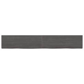 Bathroom Countertop Dark Brown 180x30x(2-6) cm Treated Solid Wood - Giant Lobelia