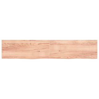 Bathroom Countertop Light Brown 200x40x(2-4)cm Treated Solid Wood - Giant Lobelia