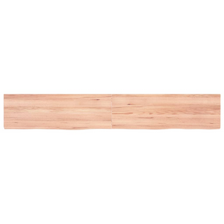 Bathroom Countertop Light Brown 180x30x(2-6)cm Treated Solid Wood - Giant Lobelia