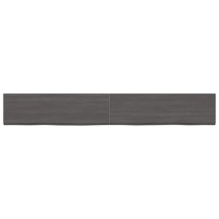 Bathroom Countertop Dark Brown 200x30x(2-4) cm Treated Solid Wood - Giant Lobelia