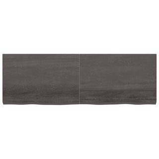 Bathroom Countertop Dark Brown 180x60x(2-6) cm Treated Solid Wood - Giant Lobelia