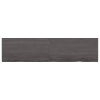 vidaXL Table Top Dark Grey 160x40x4 cm Treated Solid Wood Oak - Giant Lobelia