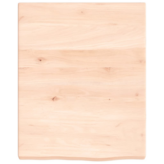 Bathroom Countertop 40x50x(2-4) cm Untreated Solid Wood - Giant Lobelia