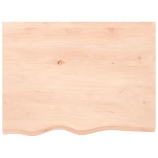 Bathroom Countertop 80x60x(2-4) cm Untreated Solid Wood - Giant Lobelia