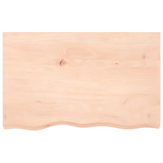 Bathroom Countertop 80x50x(2-6) cm Untreated Solid Wood - Giant Lobelia