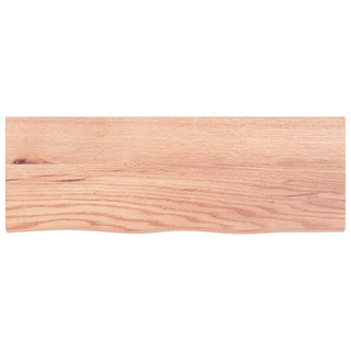 Bathroom Countertop Light Brown 80x30x2 cm Treated Solid Wood - Giant Lobelia