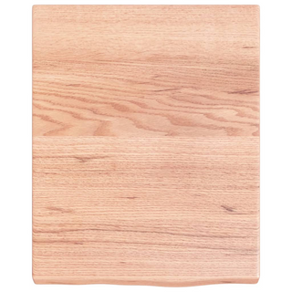 Bathroom Countertop Light Brown 40x50x(2-4) cm Treated Solid Wood - Giant Lobelia