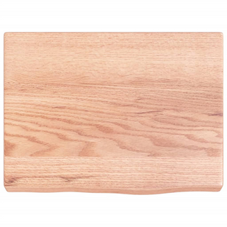 Bathroom Countertop Light Brown 40x30x(2-4) cm Treated Solid Wood - Giant Lobelia