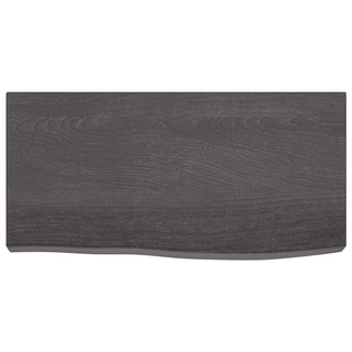 Bathroom Countertop Dark Brown 60x30x(2-6) cm Treated Solid Wood - Giant Lobelia