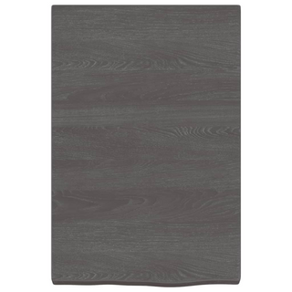 Bathroom Countertop Dark Brown 40x60x(2-4) cm Treated Solid Wood - Giant Lobelia