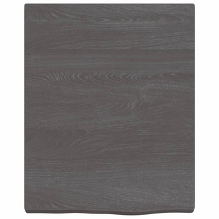 Bathroom Countertop Dark Brown 40x50x(2-4) cm Treated Solid Wood - Giant Lobelia