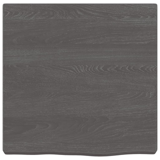 Bathroom Countertop Dark Brown 40x40x(2-4) cm Treated Solid Wood - Giant Lobelia