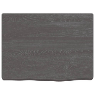 Bathroom Countertop Dark Brown 40x30x(2-4) cm Treated Solid Wood - Giant Lobelia