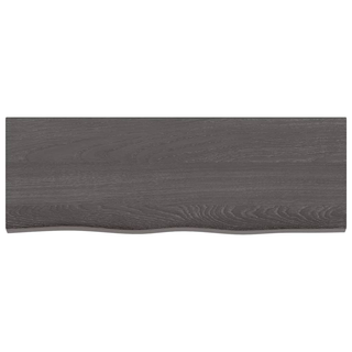 Bathroom Countertop Dark Brown 80x30x(2-6) cm Treated Solid Wood - Giant Lobelia