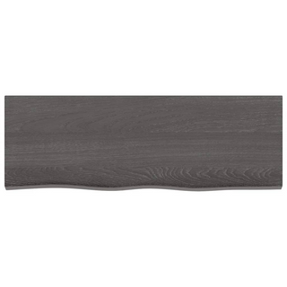 Bathroom Countertop Dark Brown 80x30x(2-4) cm Treated Solid Wood - Giant Lobelia