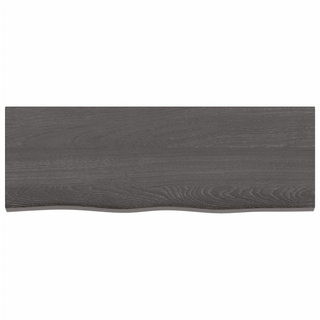 Bathroom Countertop Dark Brown 80x30x2 cm Treated Solid Wood - Giant Lobelia