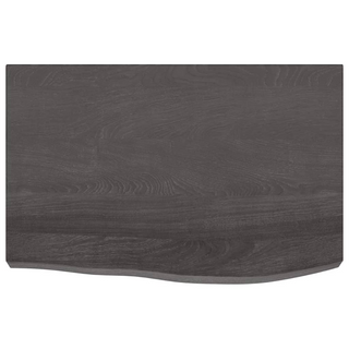 Bathroom Countertop Dark Brown 60x40x(2-6) cm Treated Solid Wood - Giant Lobelia