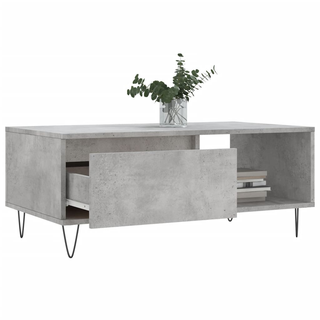 vidaXL Coffee Table Concrete Grey 90x50x36.5 cm Engineered Wood - Giant Lobelia