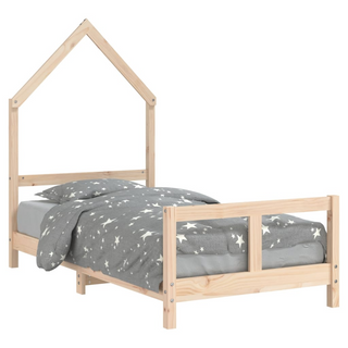 Kids Bed Frame 80x160 cm Solid Wood Pine - Giant Lobelia