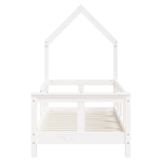 Kids Bed Frame White 70x140 cm Solid Wood Pine - Giant Lobelia