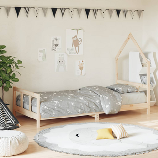 Kids Bed Frame 90x190 cm Solid Wood Pine - Giant Lobelia