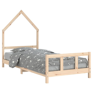 Kids Bed Frame 90x190 cm Solid Wood Pine - Giant Lobelia