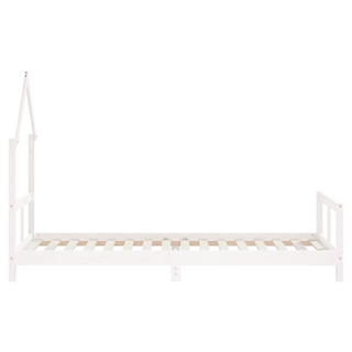 Kids Bed Frame White 80x200 cm Solid Wood Pine - Giant Lobelia