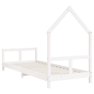 Kids Bed Frame White 80x200 cm Solid Wood Pine - Giant Lobelia