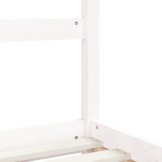 Kids Bed Frame White 80x200 cm Solid Wood Pine - Giant Lobelia