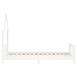 Kids Bed Frame White 90x190 cm Solid Wood Pine - Giant Lobelia