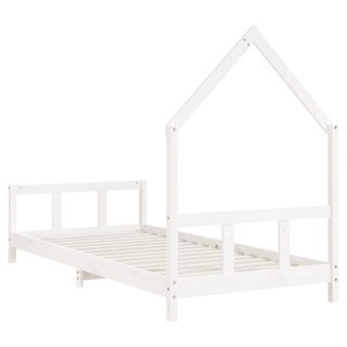 Kids Bed Frame White 90x190 cm Solid Wood Pine - Giant Lobelia