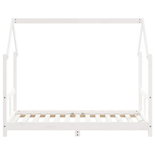 Kids Bed Frame White 80x160 cm Solid Wood Pine - Giant Lobelia